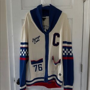NWT Anthropologie Chicago Cubs Knit Cardigan Sweater